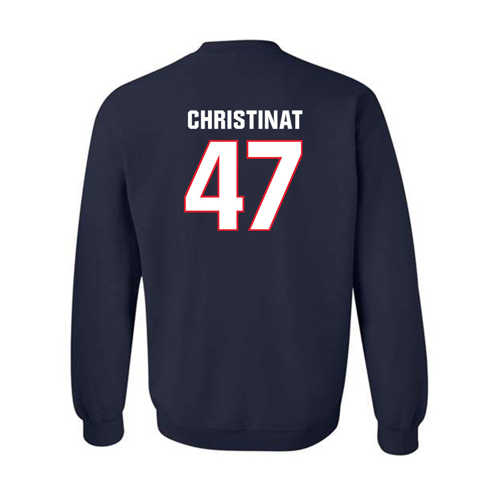 UConn - NCAA Football : Zachary Christinat - Classic Shersey Crewneck Sweatshirt