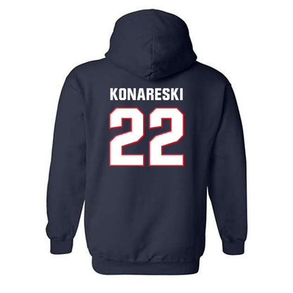 UConn - NCAA Women's Lacrosse : Chloe Konareski - Classic Shersey Hooded Sweatshirt-1