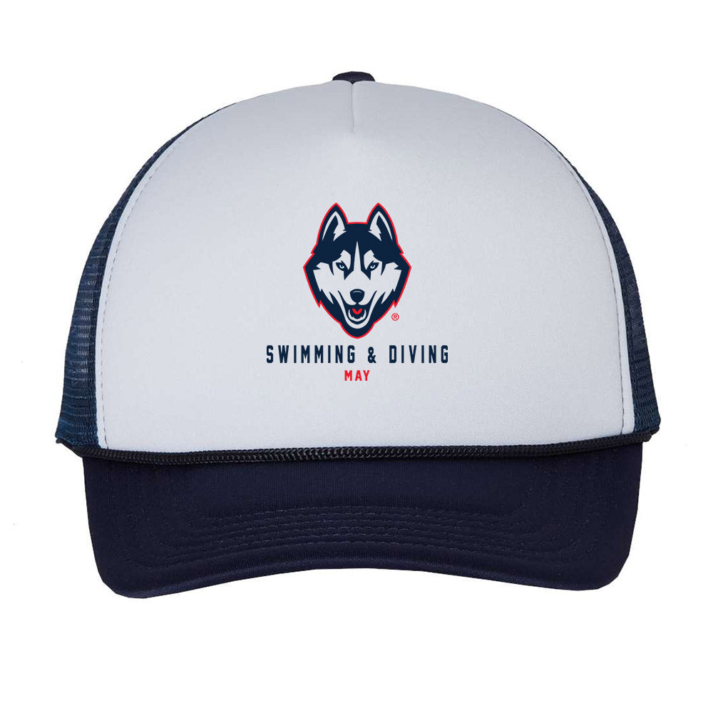 UConn - NCAA Women's Swimming & Diving : Emma May - Trucker Hat