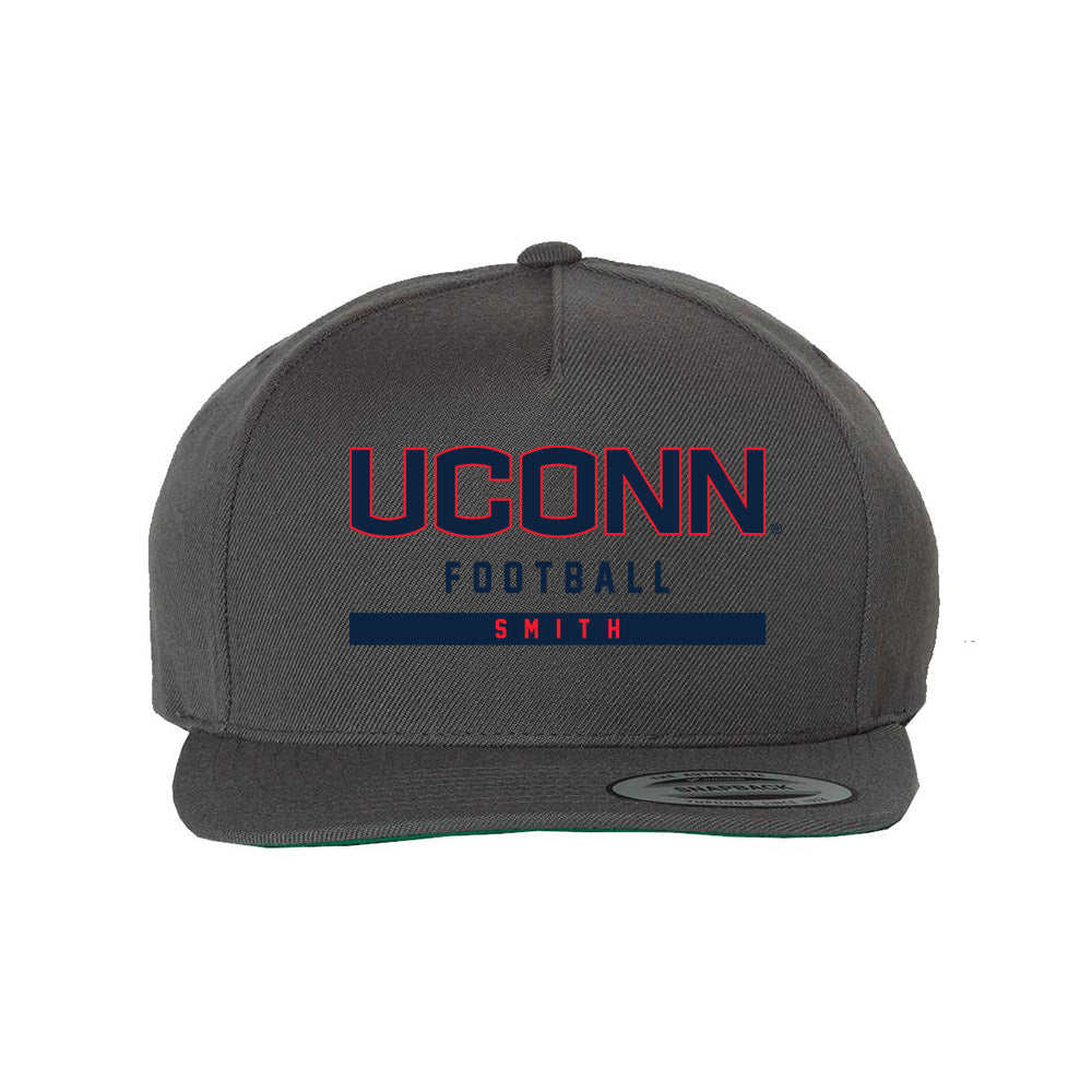 UConn - NCAA Football : Caleb Smith - Snapback Hat-0