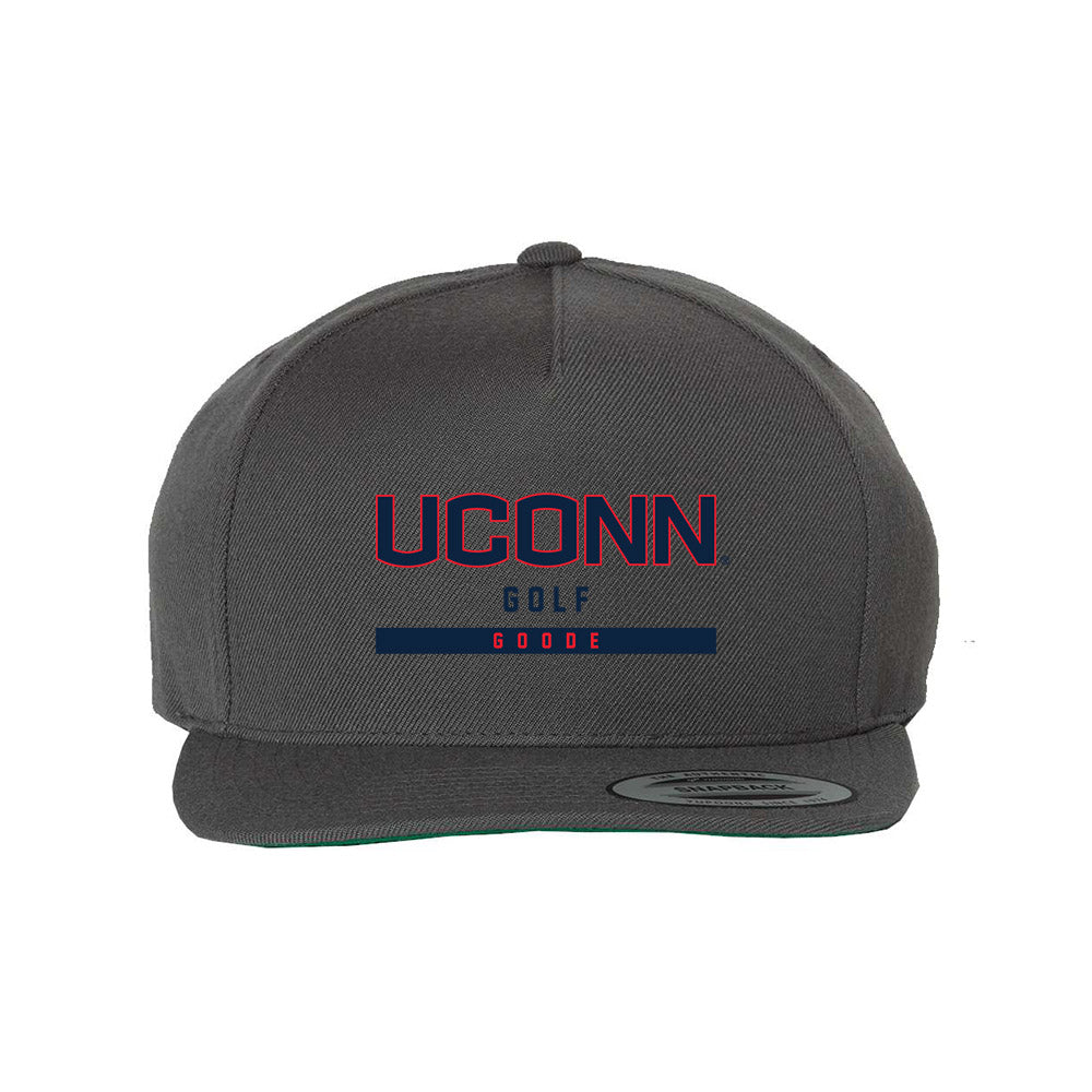 UConn - NCAA Men's Golf : Connor Goode - Snapback Hat