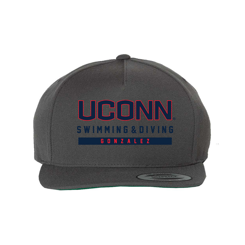 UConn - NCAA Women's Swimming & Diving : Aniya Gonzalez - Snapback Hat-0