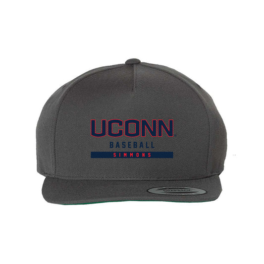 UConn - NCAA Baseball : Terrence Simmons - Snapback Hat