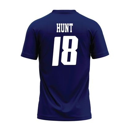 Rice - NCAA Football : Conor Hunt - Navy Blue AAC Premium Football Jersey