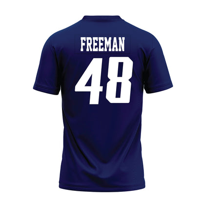 Rice - NCAA Football : Wyatt Freeman - Navy Blue AAC Premium Football Jersey