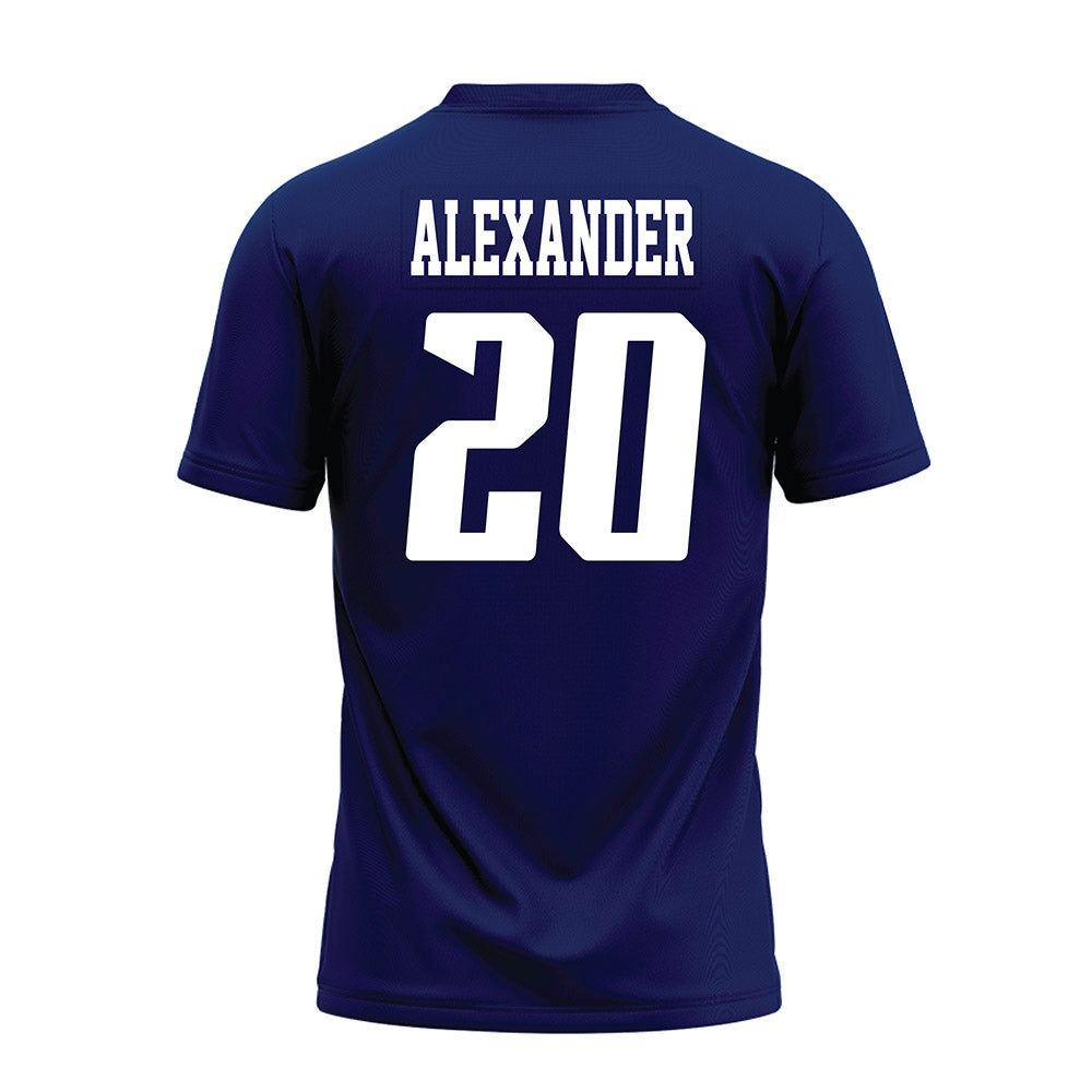 Rice - NCAA Football : Daelen Alexander - Navy Blue AAC Premium Football Jersey