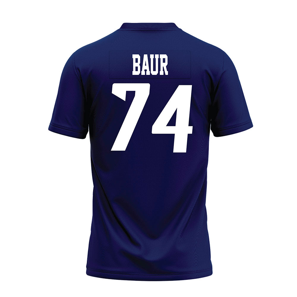 Rice - NCAA Football : Brad Baur - Navy Blue AAC Premium Football Jersey