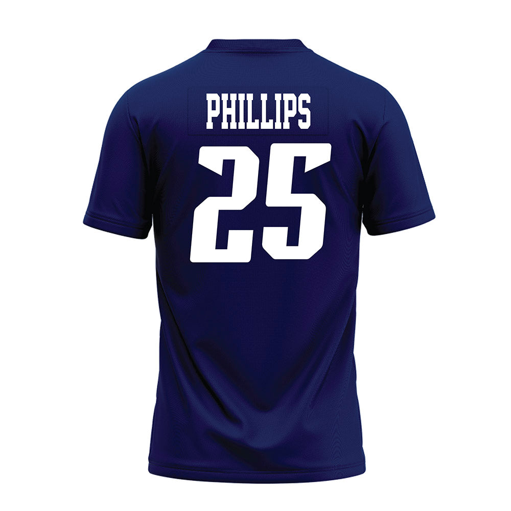 Rice - NCAA Football : Rhys Phillips - Navy Blue AAC Premium Football Jersey-1