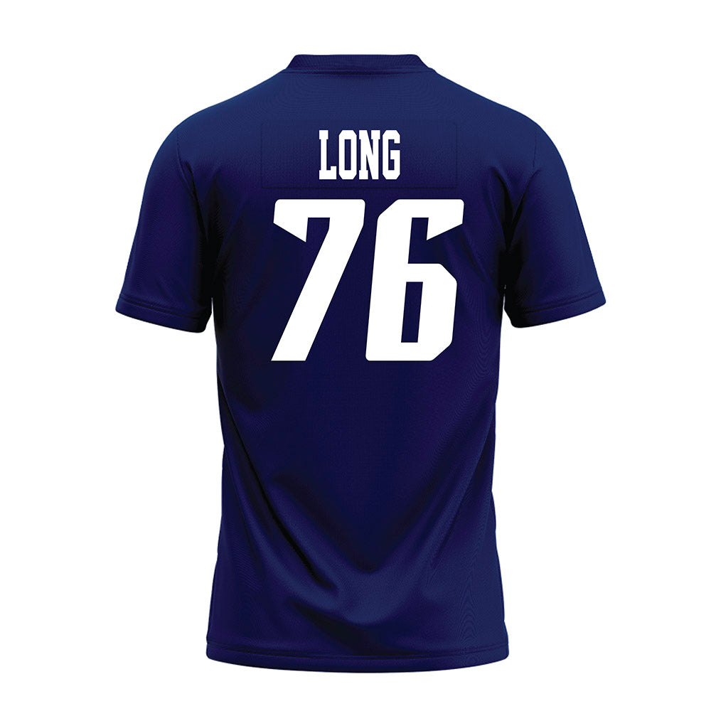 Rice - NCAA Football : John Long - Navy Blue AAC Premium Football Jersey