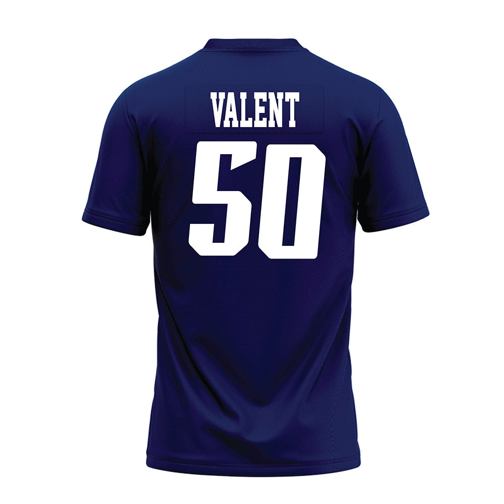 Rice - NCAA Football : Patrick Valent - Navy Blue AAC Premium Football Jersey