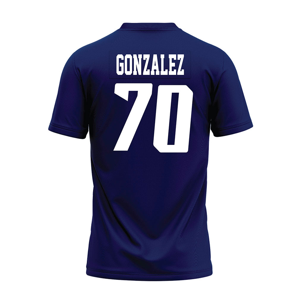 Rice - NCAA Football : Isaiah Gonzalez - Navy Blue AAC Premium Football Jersey