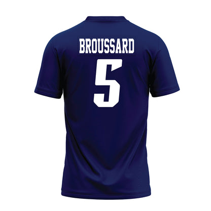 Rice - NCAA Football : Ari Broussard - Navy Blue AAC Premium Football Jersey