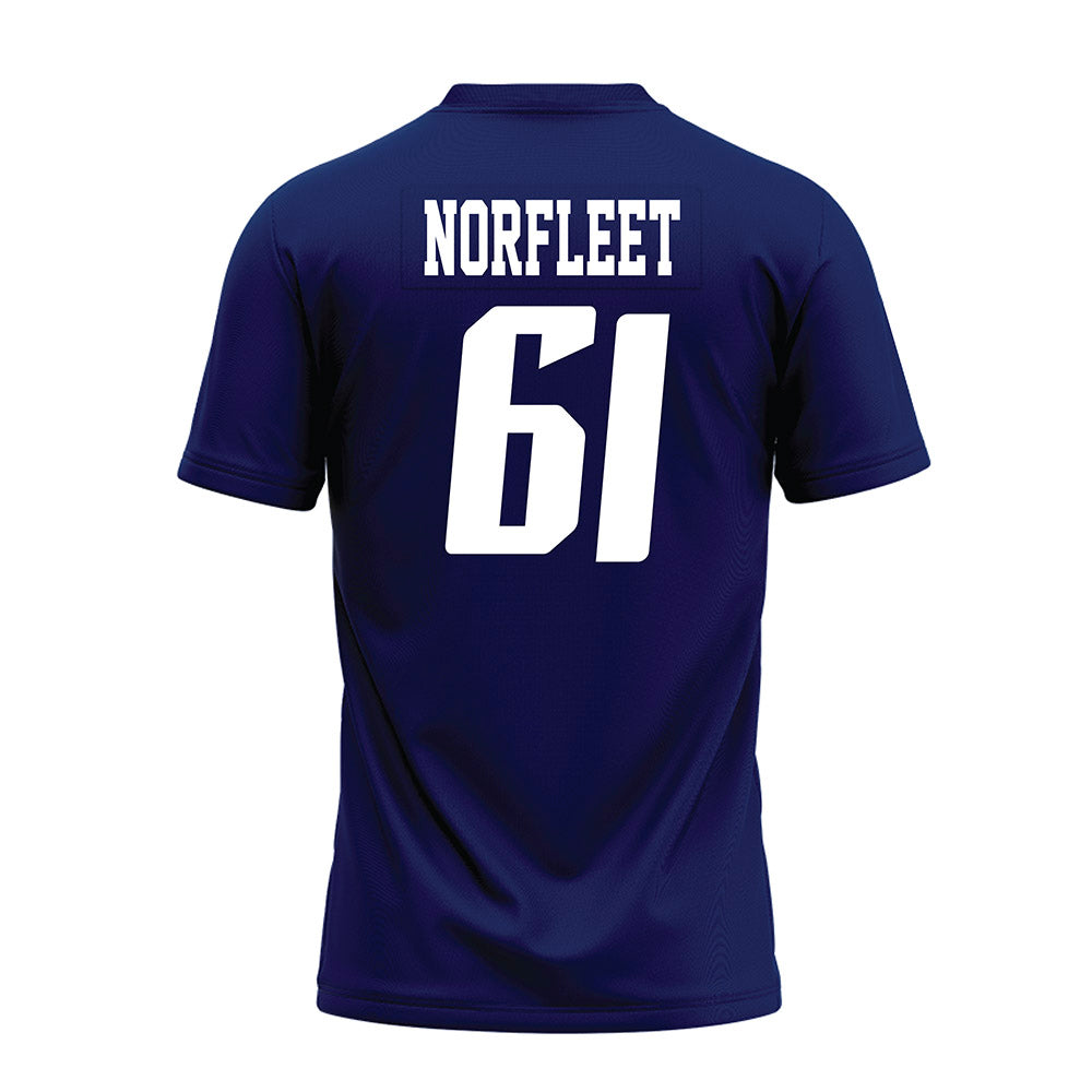 Rice - NCAA Football : Trace Norfleet - Navy Blue AAC Premium Football Jersey