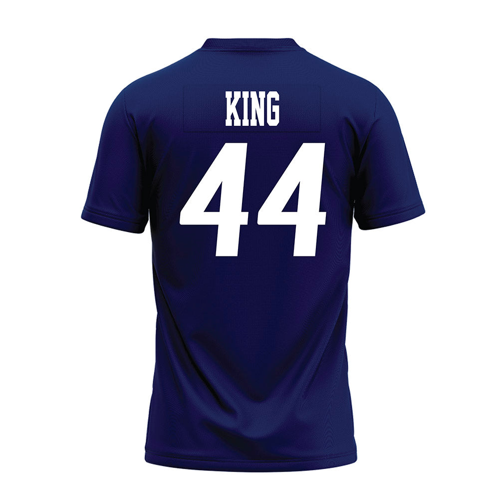 Rice - NCAA Football : Cooper King - Navy Blue AAC Premium Football Jersey-1