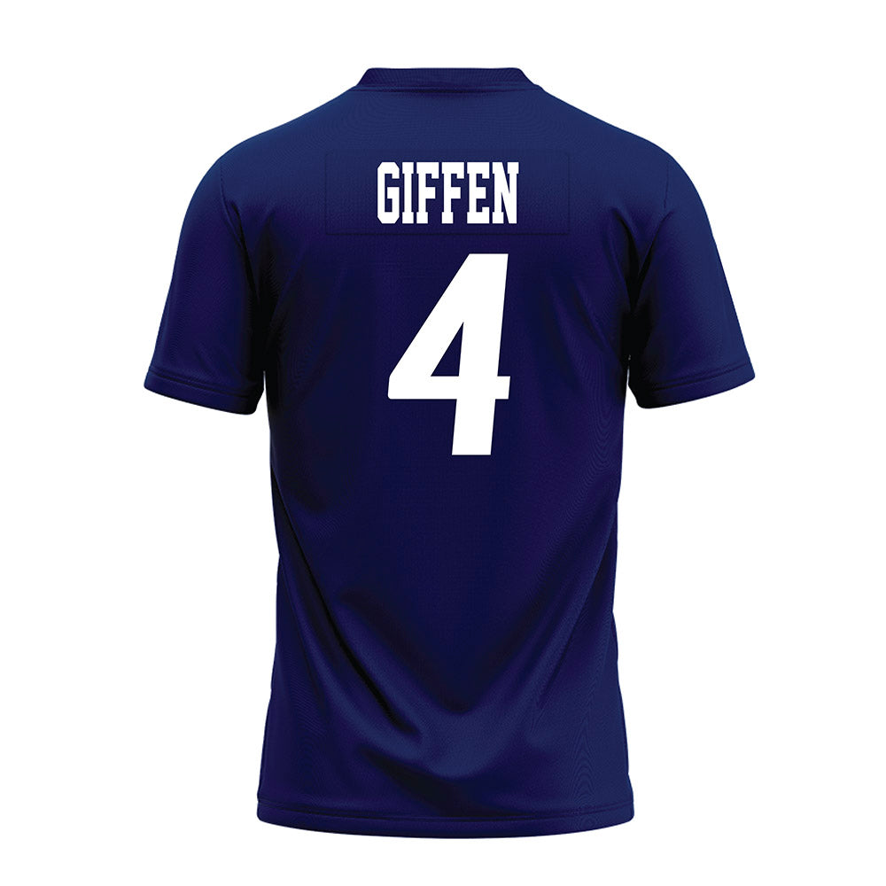 Rice - NCAA Football : Colin Giffen - Navy Blue AAC Premium Football Jersey