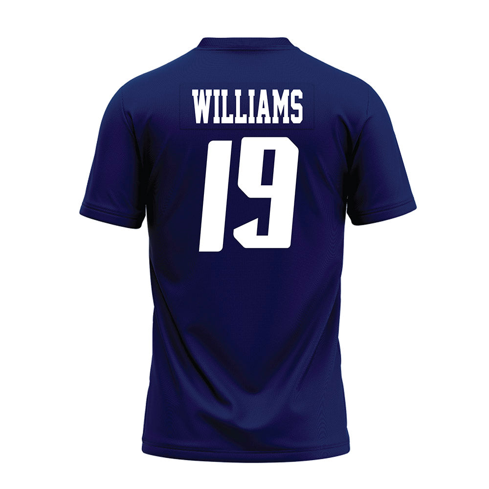 Rice - NCAA Football : Jeremiah Williams - Navy Blue AAC Premium Football Jersey-1