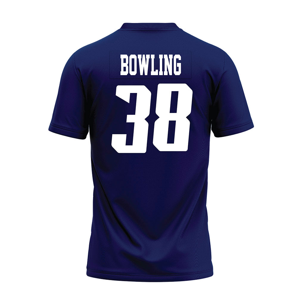 Rice - NCAA Football : Shepherd Bowling - Navy Blue AAC Premium Football Jersey-1