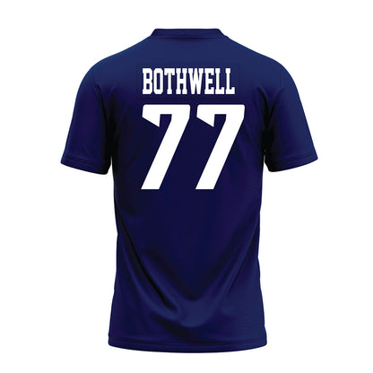 Rice - NCAA Football : Ian Bothwell - Navy Blue AAC Premium Football Jersey-1