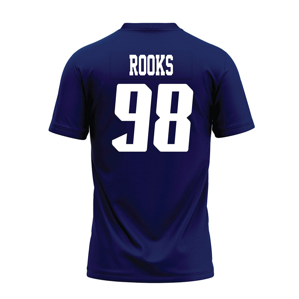 Rice - NCAA Football : Robert Rooks - Navy Blue AAC Premium Football Jersey-1