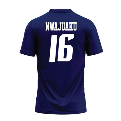Rice - NCAA Football : Chibuikem Nwajuaku - Navy Blue AAC Premium Football Jersey