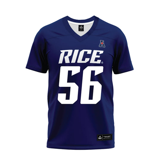 Rice - NCAA Football : Nate Bledsoe - Navy Blue AAC Premium Football Jersey