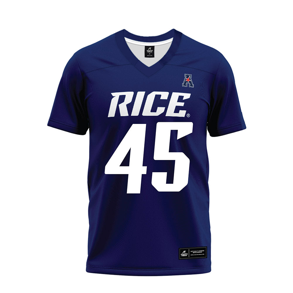 Rice - NCAA Football : Demone Green - Navy Blue AAC Premium Football Jersey