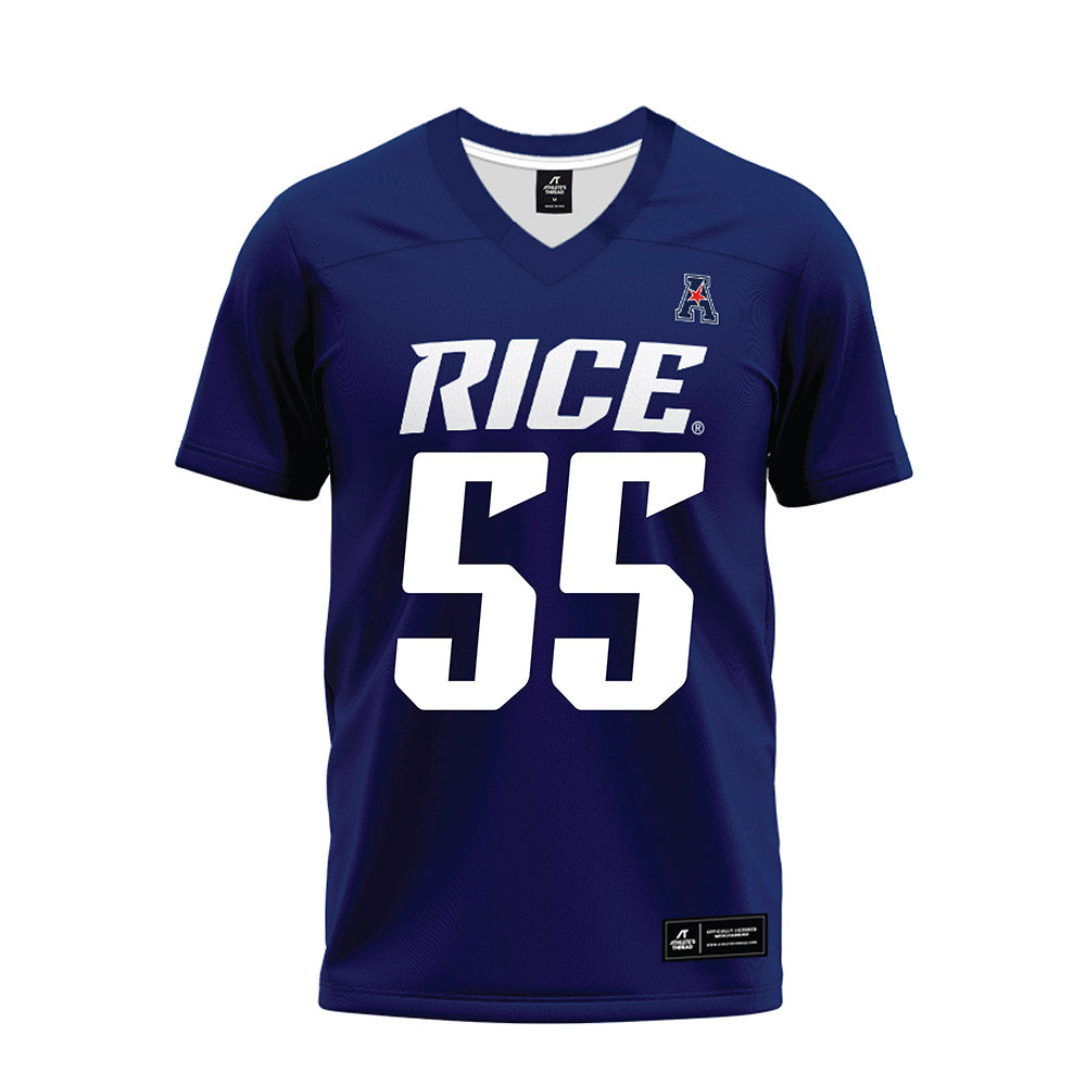 Rice - NCAA Football : Netane Fehoko - Navy Blue AAC Premium Football Jersey-0