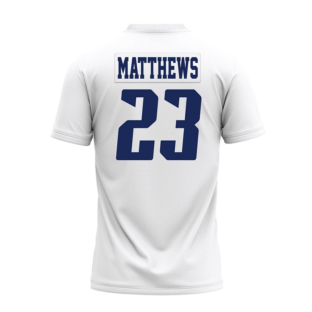 Rice - NCAA Football : Payton Matthews - White AAC Premium Football Jersey-1