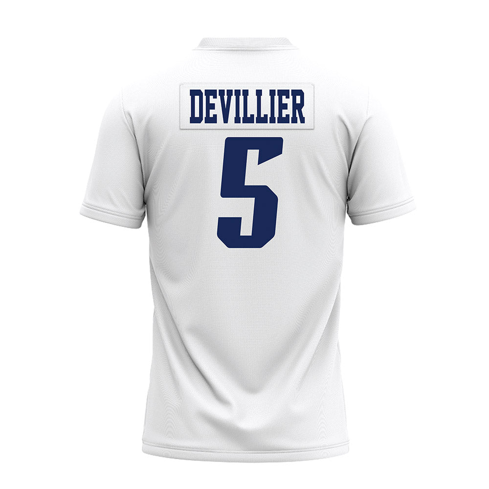 Rice - NCAA Football : Drew Devillier - White AAC Premium Football Jersey-1