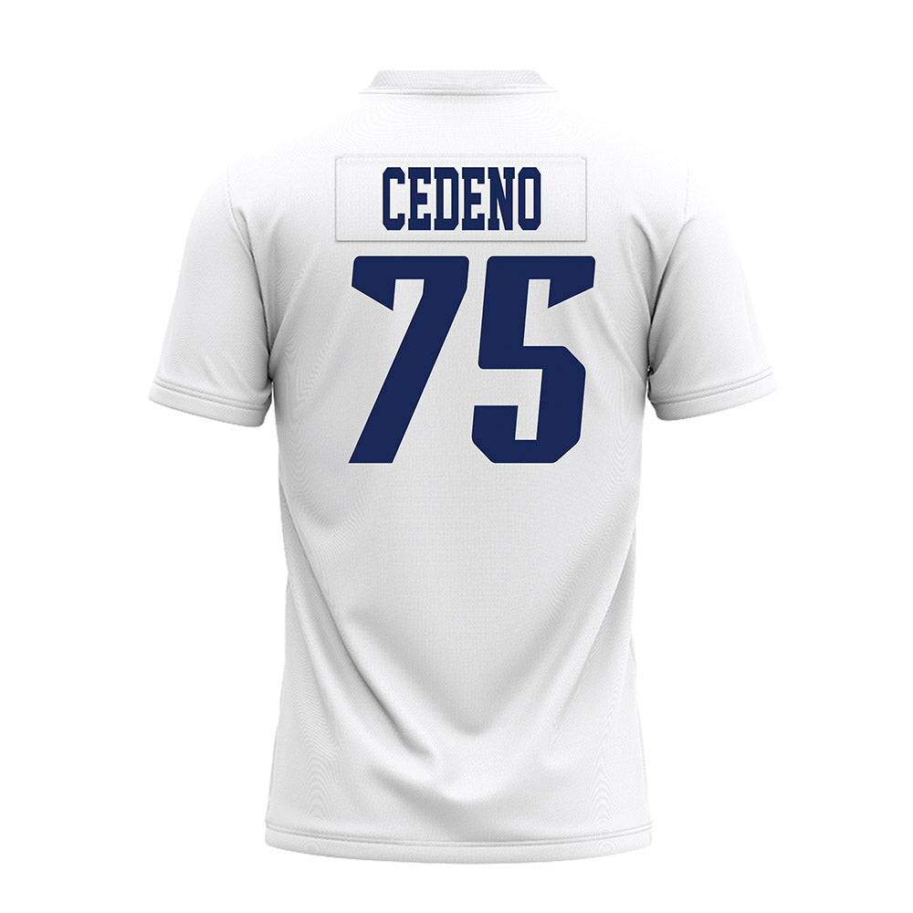 Rice - NCAA Football : Miguel Cedeno - White AAC Premium Football Jersey