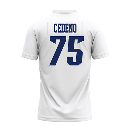 Rice - NCAA Football : Miguel Cedeno - White AAC Premium Football Jersey