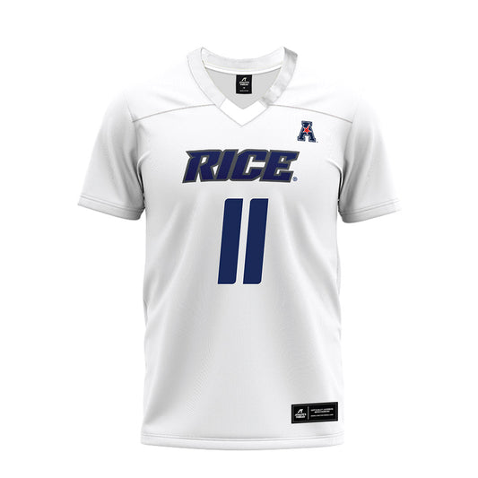 Rice - NCAA Football : Tyson Thompson - White AAC Premium Football Jersey