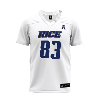 Rice - NCAA Football : Alexander Scherle - White AAC Premium Football Jersey