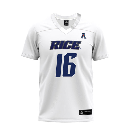 Rice - NCAA Football : Chibuikem Nwajuaku - White AAC Premium Football Jersey