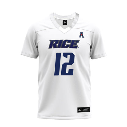 Rice - NCAA Football : Joshua Williams - White AAC Premium Football Jersey