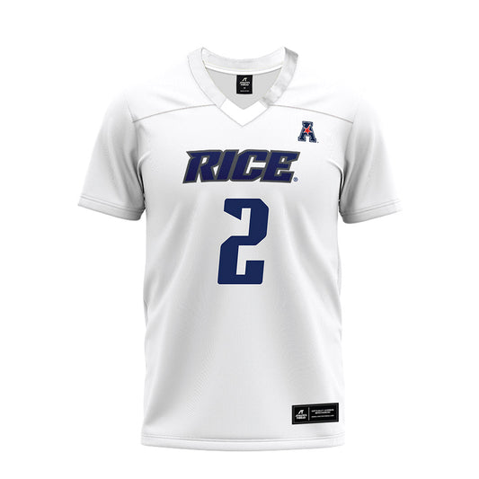 Rice - NCAA Football : DJ Arkansas - White AAC Premium Football Jersey