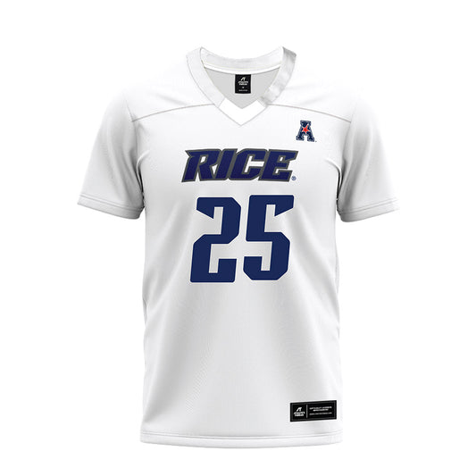 Rice - NCAA Football : Rhys Phillips - White AAC Premium Football Jersey-0