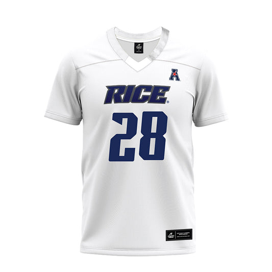 Rice - NCAA Football : Enock Gota - White AAC Premium Football Jersey-0