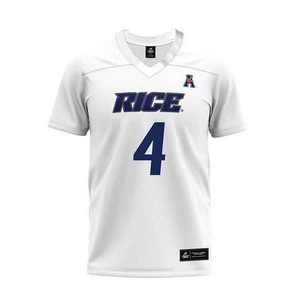 Rice - NCAA Football : Marcus Williams - White AAC Premium Football Jersey