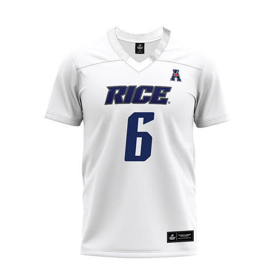 Rice - NCAA Football : Drayden Dickmann - White AAC Premium Football Jersey