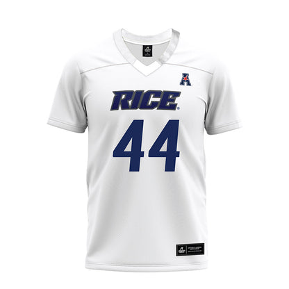 Rice - NCAA Football : Cooper King - White AAC Premium Football Jersey-0