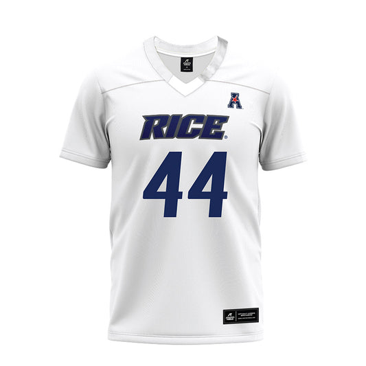Rice - NCAA Football : Cooper King - White AAC Premium Football Jersey-0