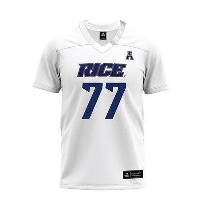 Rice - NCAA Football : Brant Banks - White AAC Premium Football Jersey