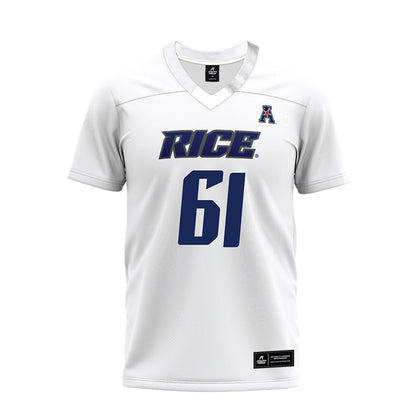 Rice - NCAA Football : Trace Norfleet - White AAC Premium Football Jersey