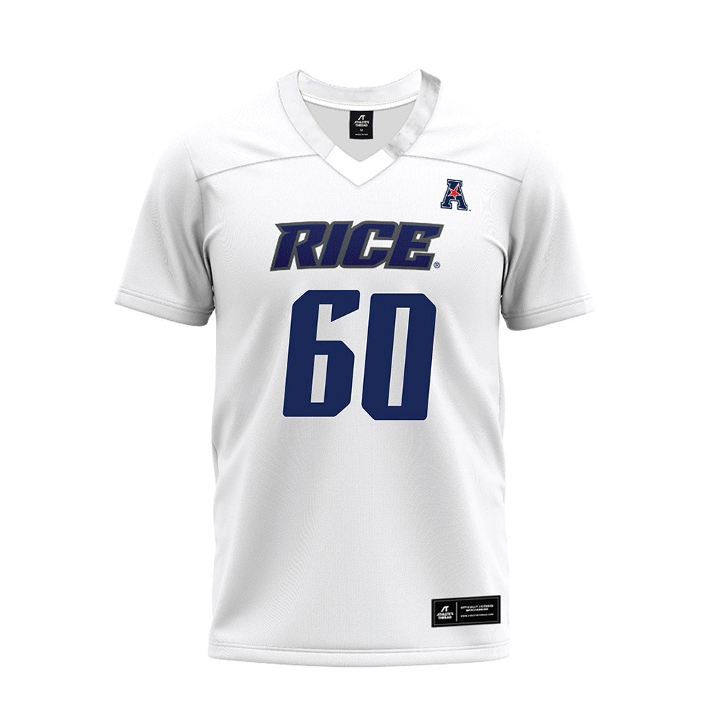 Rice - NCAA Football : Sean Sullivan - White AAC Premium Football Jersey-0