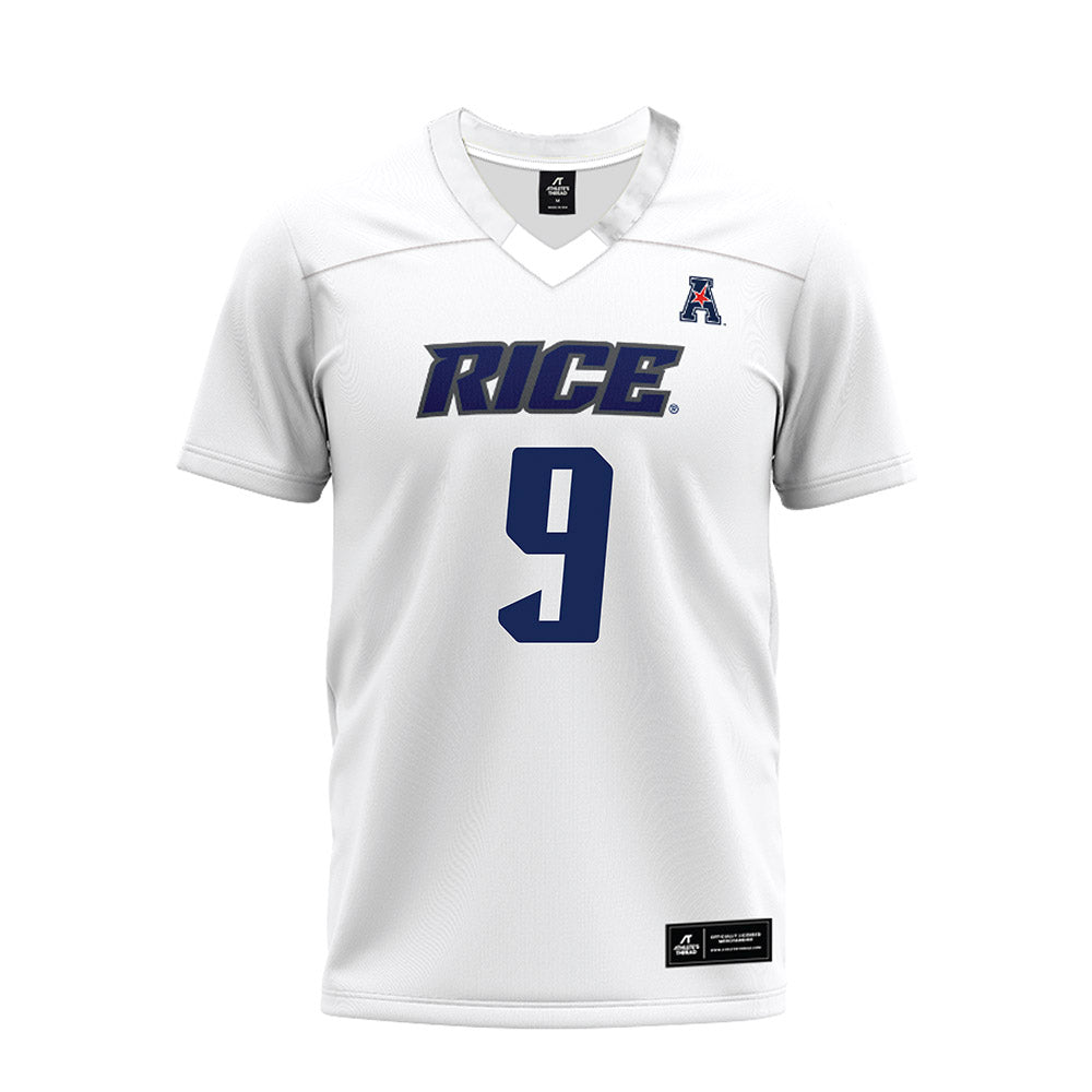 Rice - NCAA Football : Peyton Stevenson - White AAC Premium Football Jersey