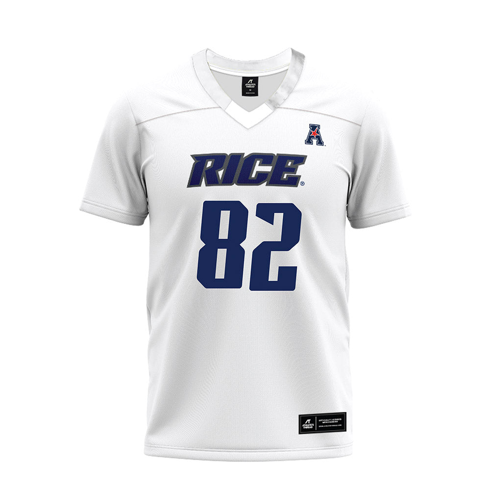 Rice - NCAA Football : Alexander Scherle - White AAC Premium Football Jersey-0