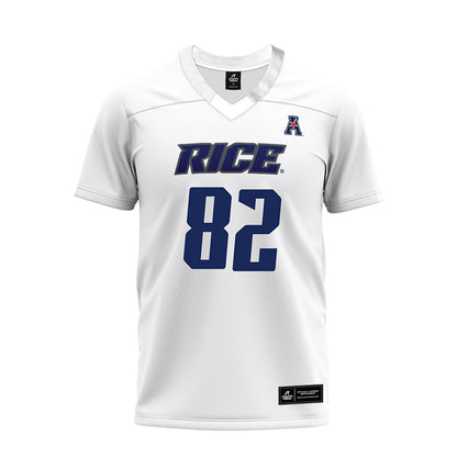 Rice - NCAA Football : Alexander Scherle - White AAC Premium Football Jersey-0