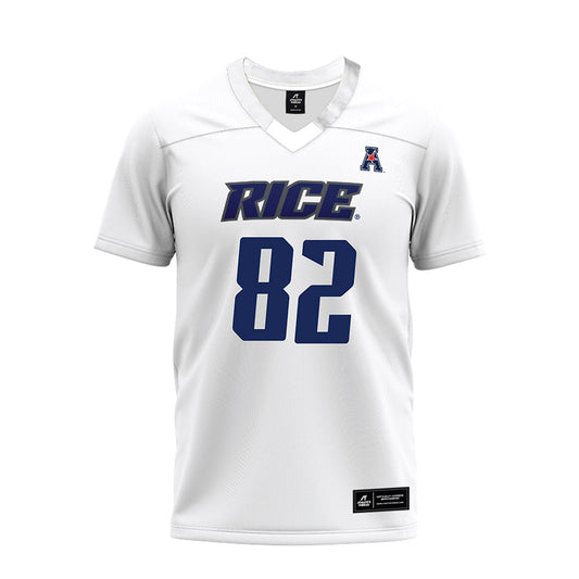 Rice - NCAA Football : Alexander Scherle - White AAC Premium Football Jersey-0