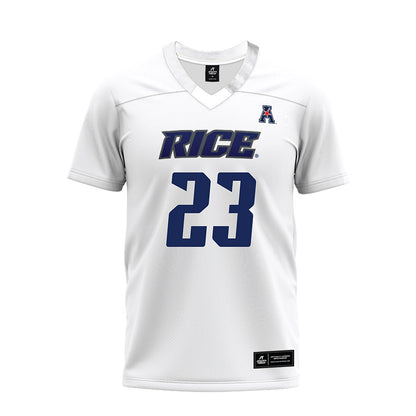 Rice - NCAA Football : Payton Matthews - White AAC Premium Football Jersey-0